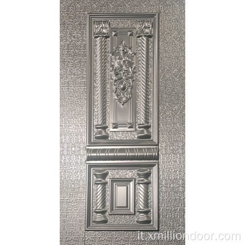 Pannello porta in acciaio stampato dal design classico